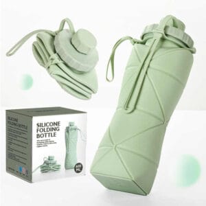 Folding Silicone Sports Drink Water Bottle